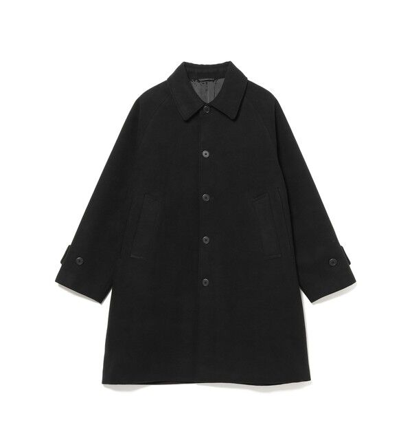 BEAMS「ワイドフィット フリース ステンカラーコート」|ダッフルコート|
