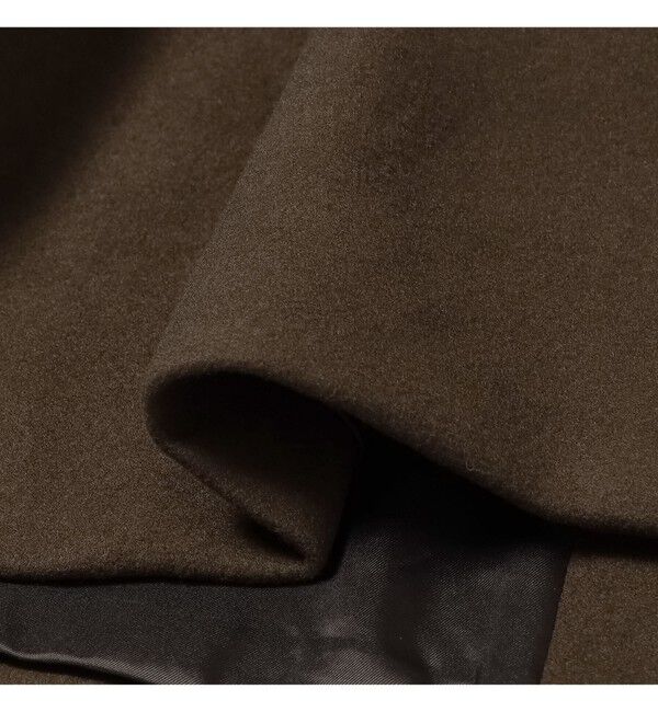 BEAMS「ワイドフィット フリース ステンカラーコート」|ダッフルコート|