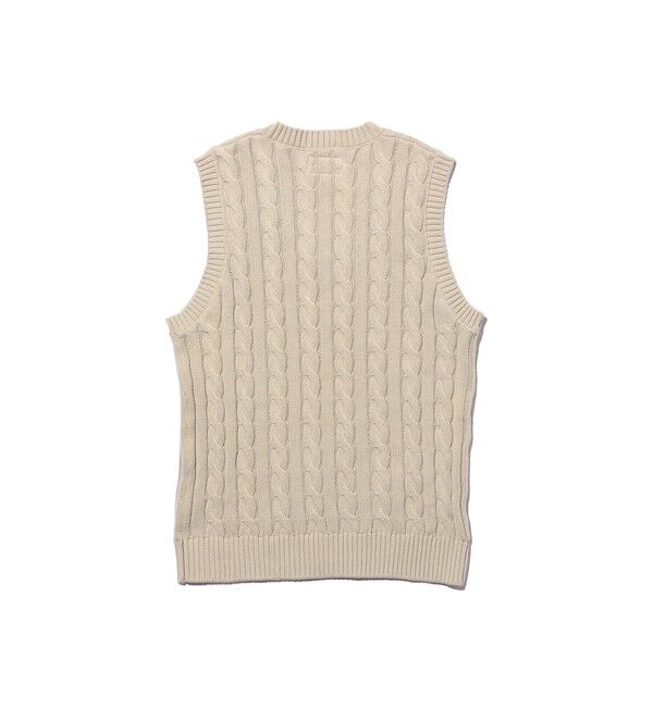 BEAMS PLUS「V-Neck Vest Cable」|ニット・セーター|