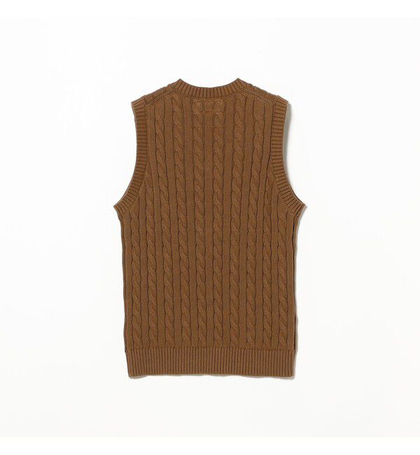 BEAMS PLUS「V-Neck Vest Cable」|ニット・セーター|