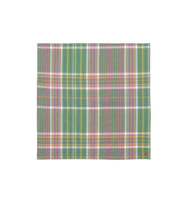 BEAMS PLUS「Handkerchief Madras」|バンダナ・スカーフ|GREEN