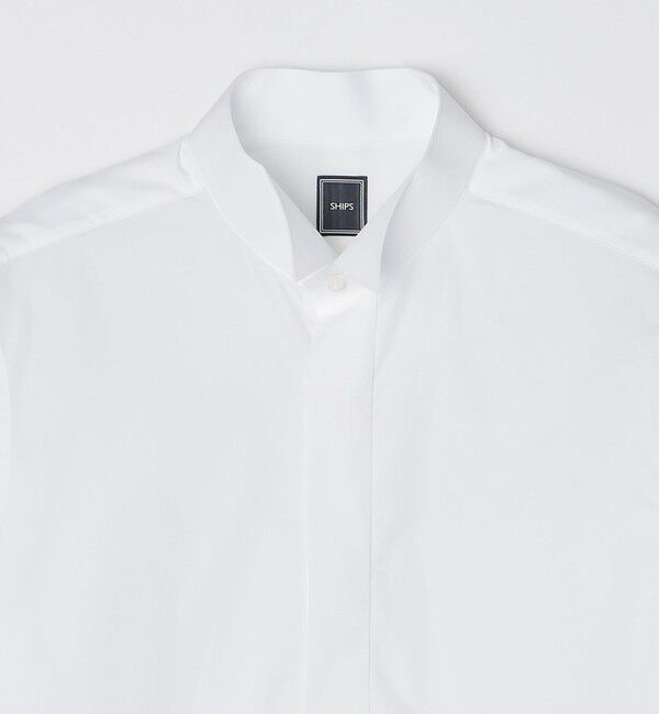 SHIPS「SHIPS：フォーマル フライフロント ダブルカフス シャツ」|シャツ・ブラウス|