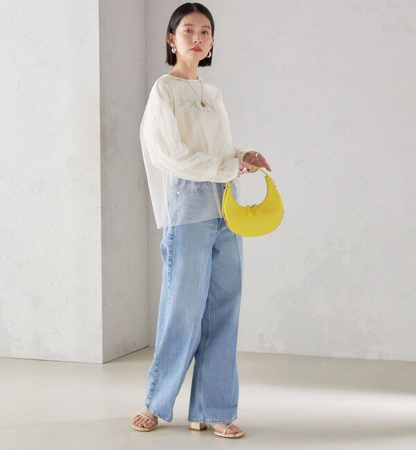 SHIPS for women「〈手洗い可能〉ソフト チュール 袖 ボリューム 2WAY ブラウス◇」|シャツ・ブラウス|