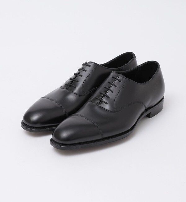 SHIPS「Crockett&Jones: ハンドグレードコレクション AUDLEY 3 ストレートチップ」|ビジネス・ドレスシューズ|ブラック