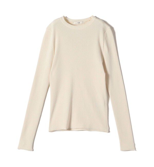 SHIPS for women「〈手洗い可能〉レーヨン ポリ リブ クルーネック プルオーバー」|ニット・セーター|