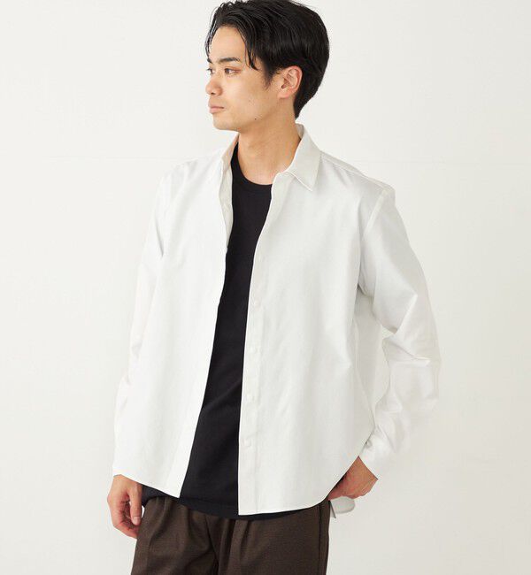 SHIPS Colors 「SHIPS Colors:〈洗濯機可能〉CAVE(R) オックス レギュラーカラー シャツ」|シャツ・ブラウス|