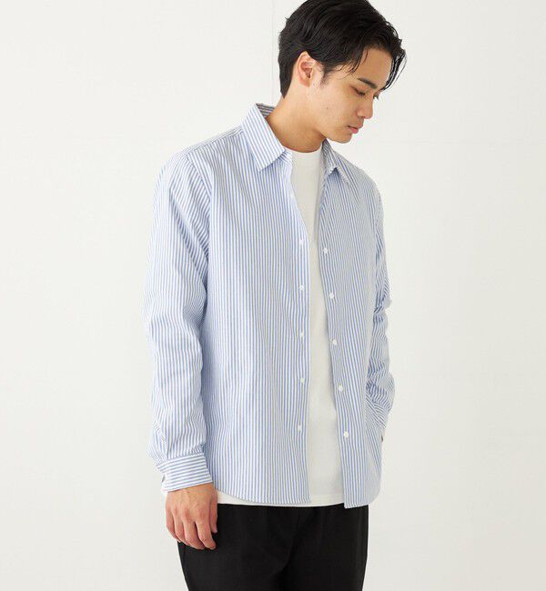 SHIPS Colors 「SHIPS Colors:〈洗濯機可能〉CAVE(R) オックス レギュラーカラー シャツ」|シャツ・ブラウス|