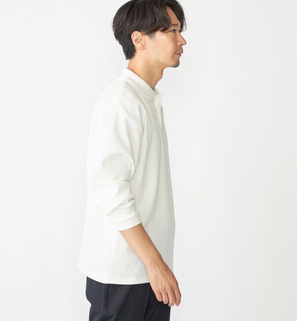 SHIPS「【WEB限定】SHIPS:〈抗菌・防臭〉ワンポイント ロゴ バーズアイ ロングスリーブ ポロシャツ」|ポロシャツ|