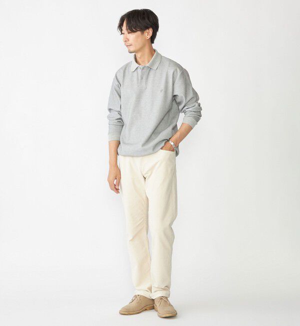 SHIPS「【WEB限定】SHIPS:〈抗菌・防臭〉ワンポイント ロゴ バーズアイ ロングスリーブ ポロシャツ」|ポロシャツ|