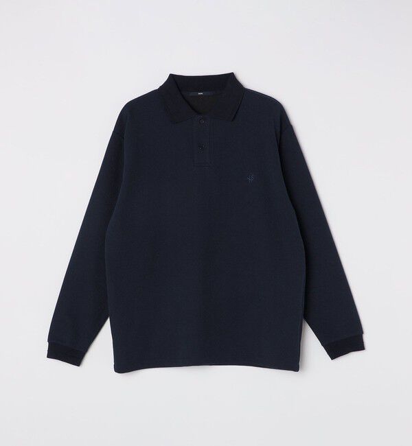 SHIPS「【WEB限定】SHIPS:〈抗菌・防臭〉ワンポイント ロゴ バーズアイ ロングスリーブ ポロシャツ」|ポロシャツ|