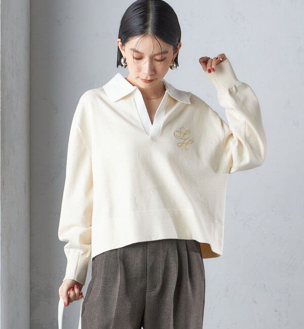 SHIPS for women「〈手洗い可能〉エンブレム ラガー ニット」|ニット・セーター|