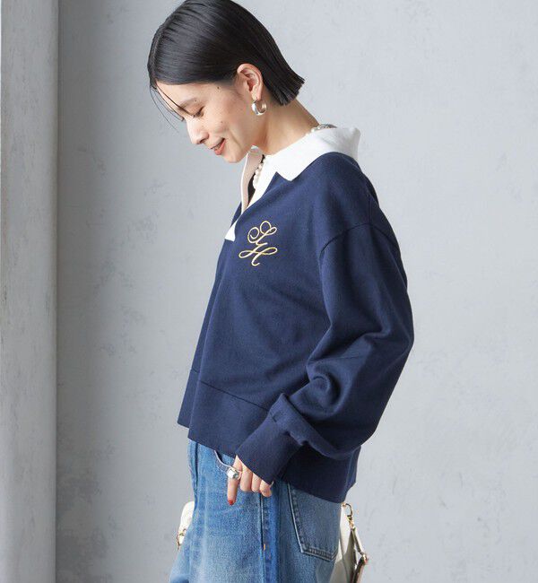 SHIPS for women「〈手洗い可能〉エンブレム ラガー ニット」|ニット・セーター|