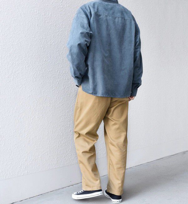 SHIPS any「SHIPS any:〈洗濯機可能〉フェード ピーチスキン バンドカラー シャツ◇」|シャツ・ブラウス|