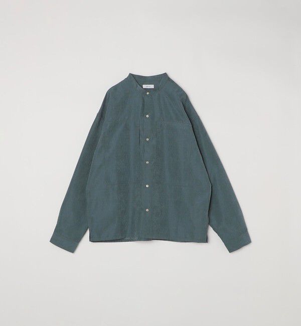 SHIPS any「SHIPS any:〈洗濯機可能〉フェード ピーチスキン バンドカラー シャツ◇」|シャツ・ブラウス|