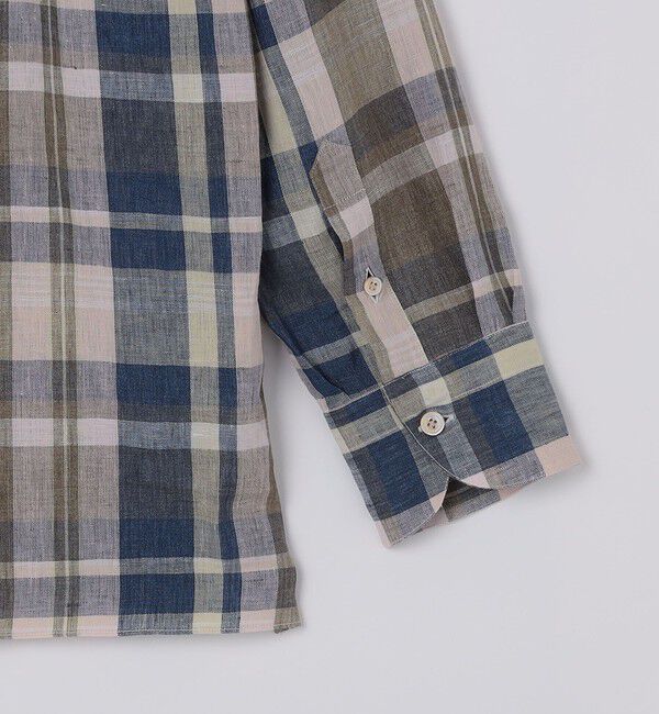 SHIPS「【SHIPS別注】Errico Formicola: オープンカラー マドラスチェック シャツ」|シャツ・ブラウス|