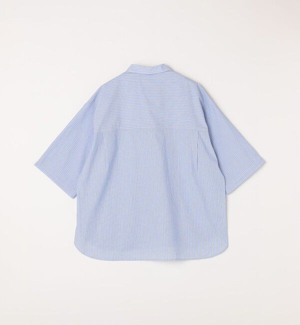 SHIPS any「SHIPS any: ストライプ スモールウェイブ スキッパー プルオーバーシャツ◇」|シャツ・ブラウス|