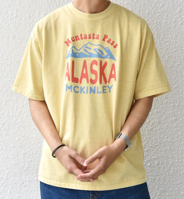 SHIPS any「SCREEN STARS: ガーメントダイ フェード カラー レトロ グラフィック Tシャツ◇」|Tシャツ・カットソー|