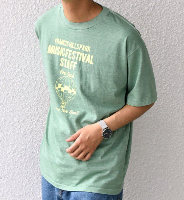 SHIPS any「SCREEN STARS: ガーメントダイ フェード カラー レトロ グラフィック Tシャツ◇」|Tシャツ・カットソー|