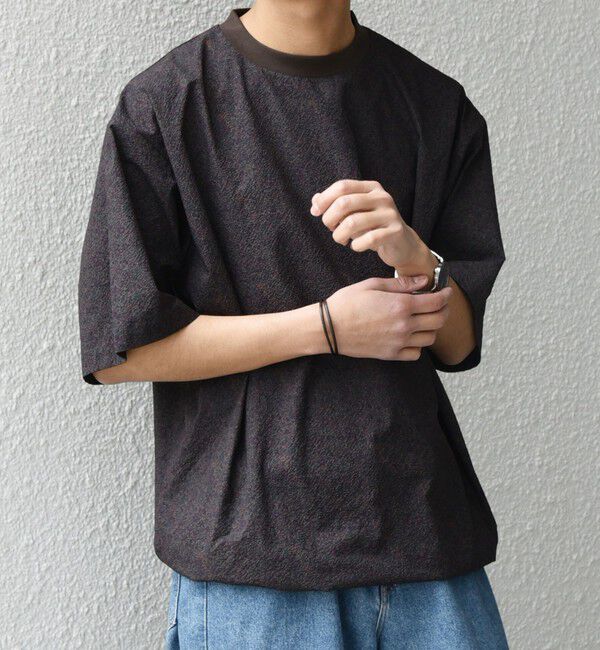 SHIPS any「SHIPS any:〈撥水/軽量/ストレッチ〉SOLOTEX(R) シアサッカー スピンドル Tシャツ(セットアップ対応)25SS◇」|Tシャツ・カットソー|