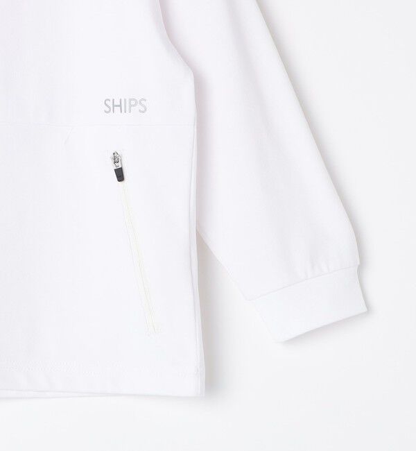 SHIPS KIDS「SHIPS KIDS:100～130cm /ファスナー ポケット付き ロング スリーブ Tシャツ」|Tシャツ・カットソー|