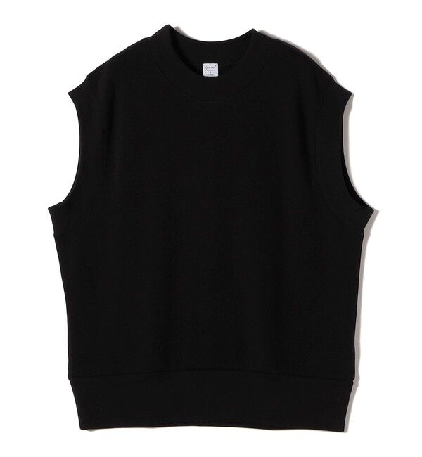 SHIPS for women「gicipi:クルーネック リブ付き ジレ （ZEBRA）」|ベスト・ジレ|ブラック