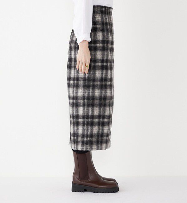 SHIPS Colors 「SHIPS Colors:起毛 チェック タイトスカート◇」|タイト|