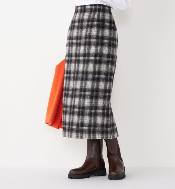 SHIPS Colors 「SHIPS Colors:起毛 チェック タイトスカート◇」|タイト|
