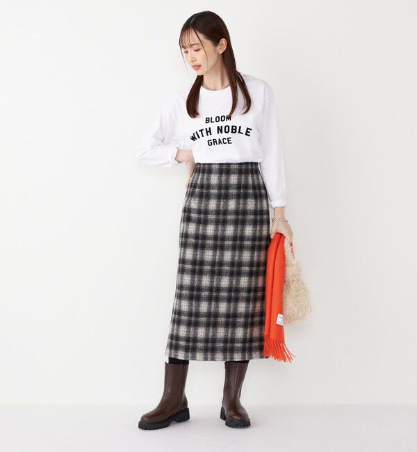 SHIPS Colors 「SHIPS Colors:起毛 チェック タイトスカート◇」|タイト|