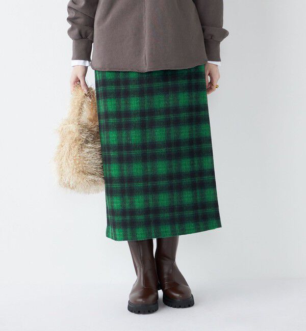 SHIPS Colors 「SHIPS Colors:起毛 チェック タイトスカート◇」|タイト|