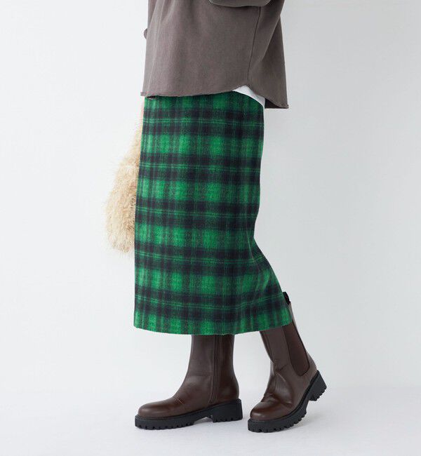 SHIPS Colors 「SHIPS Colors:起毛 チェック タイトスカート◇」|タイト|