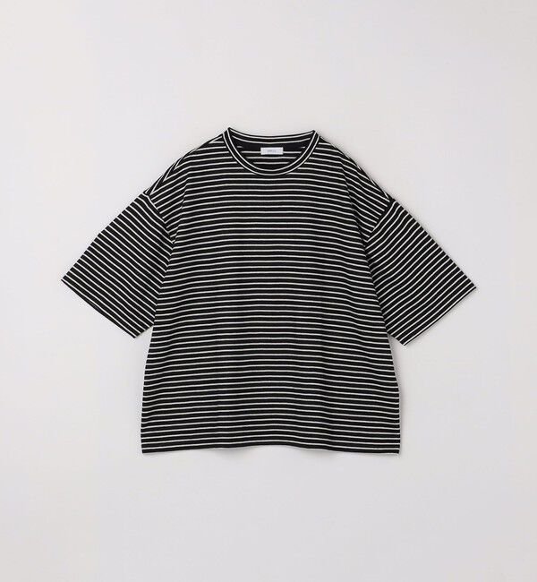 SHIPS any「SHIPS any:〈洗濯機可能〉マリンテイスト ボーダー リラックス Tシャツ(スカーフ付き)◇」|Tシャツ・カットソー|