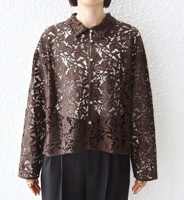 SHIPS for women「〈手洗い可能〉レース シャツ 羽織 2」|シャツ・ブラウス|