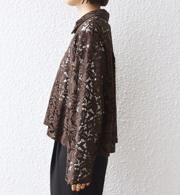 SHIPS for women「〈手洗い可能〉レース シャツ 羽織 2」|シャツ・ブラウス|