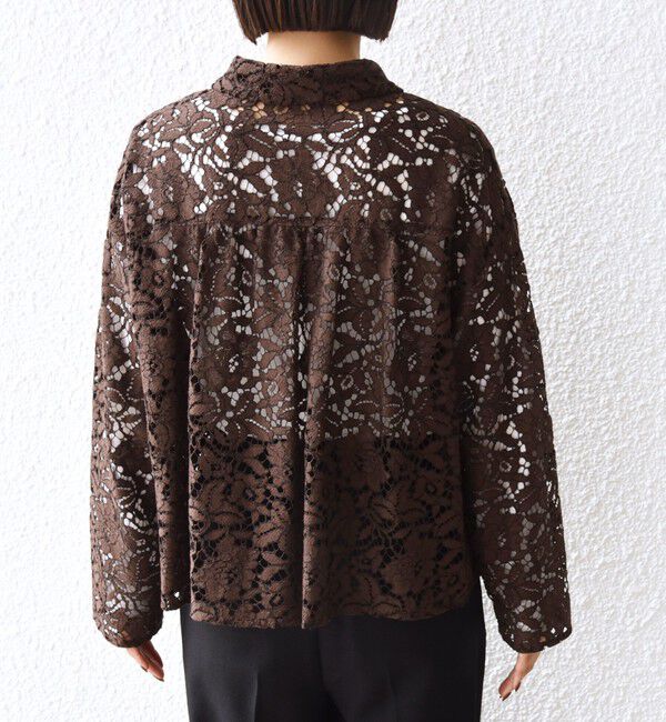 SHIPS for women「〈手洗い可能〉レース シャツ 羽織 2」|シャツ・ブラウス|