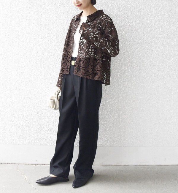 SHIPS for women「〈手洗い可能〉レース シャツ 羽織 2」|シャツ・ブラウス|