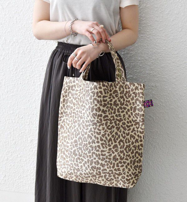 SHIPS any「《予約》BINDU: A4 レオパード ジャカード トート バッグ」|トートバッグ|