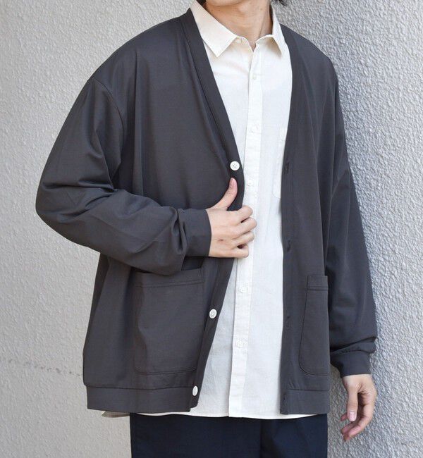 SHIPS any「SHIPS any:〈遮熱〉SOLAMENT(R) リラックス ポケット Vネック カーディガン◆」|カーディガン|