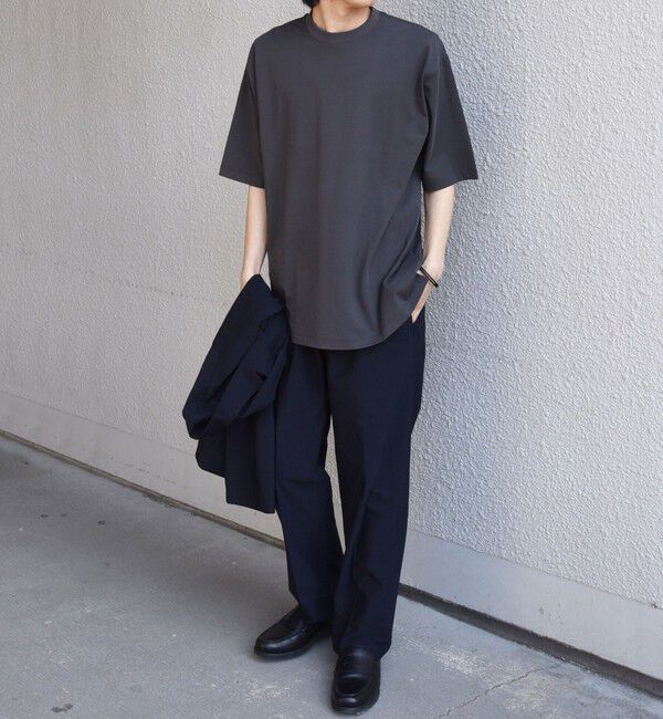 SHIPS any「SHIPS any:〈遮熱〉SOLAMENT(R) セミ モックネック リラックス Tシャツ◆」|Tシャツ・カットソー|