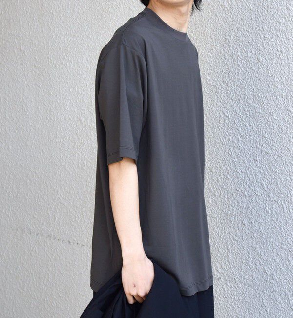 SHIPS any「SHIPS any:〈遮熱〉SOLAMENT(R) セミ モックネック リラックス Tシャツ◆」|Tシャツ・カットソー|