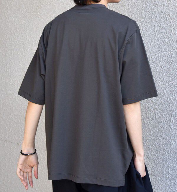 SHIPS any「SHIPS any:〈遮熱〉SOLAMENT(R) セミ モックネック リラックス Tシャツ◆」|Tシャツ・カットソー|