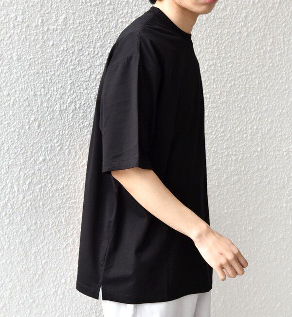 SHIPS any「SHIPS any:〈遮熱〉SOLAMENT(R) セミ モックネック リラックス Tシャツ◆」|Tシャツ・カットソー|