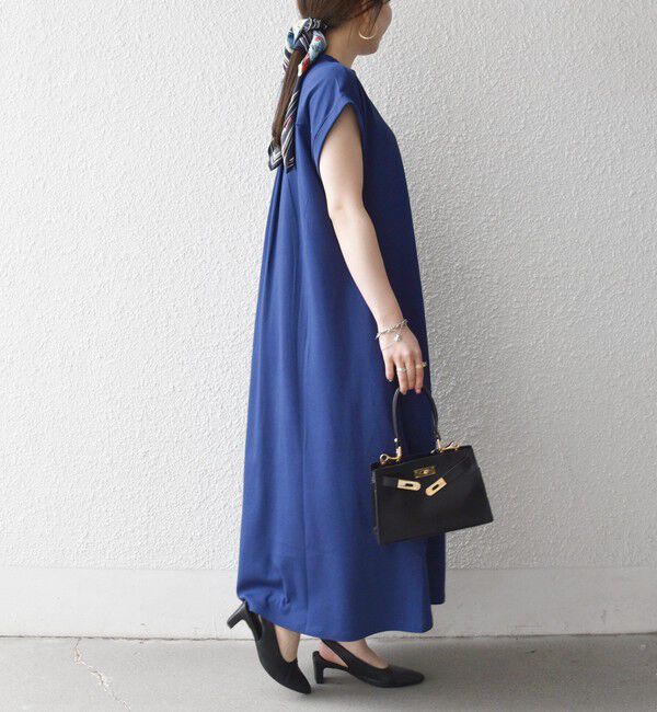 SHIPS any「《予約》SHIPS any:〈接触冷感/汗染み防止加工/洗濯機可能〉スキッパー Aライン ワンピース」|ワンピース|