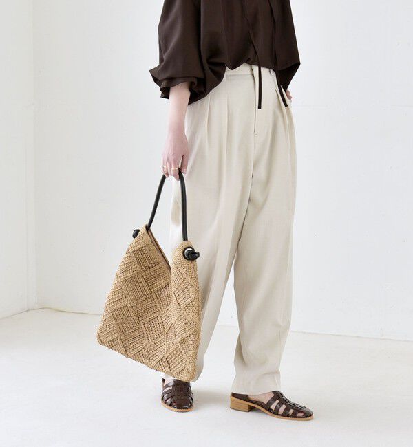 quaranciel「《予約》quaranciel:〈洗濯機可能〉CALCULO(R)使用 イージー テーパード パンツ」|その他|