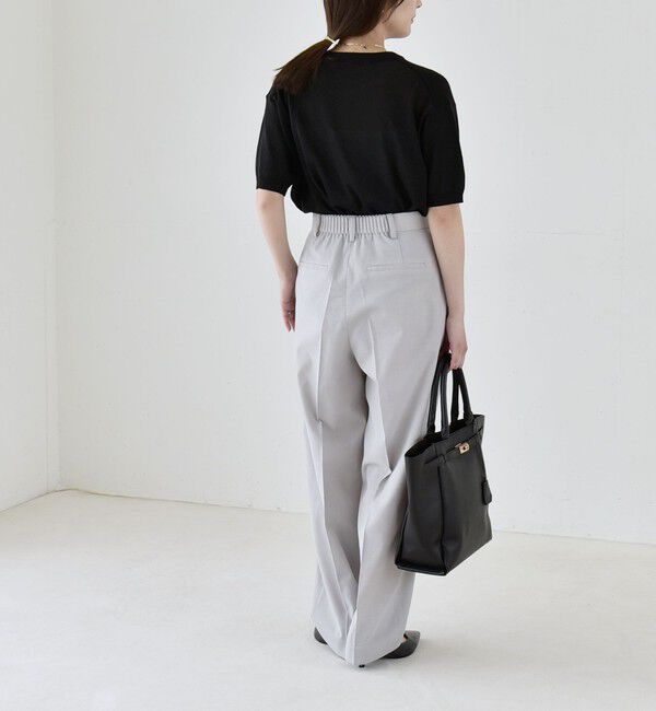 quaranciel「《予約》quaranciel:〈洗濯機可能〉CALCULO(R)使用 イージー テーパード パンツ」|その他|