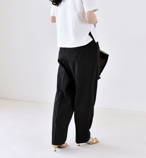 quaranciel「《予約》quaranciel:〈洗濯機可能〉CALCULO(R)使用 イージー テーパード パンツ」|その他|