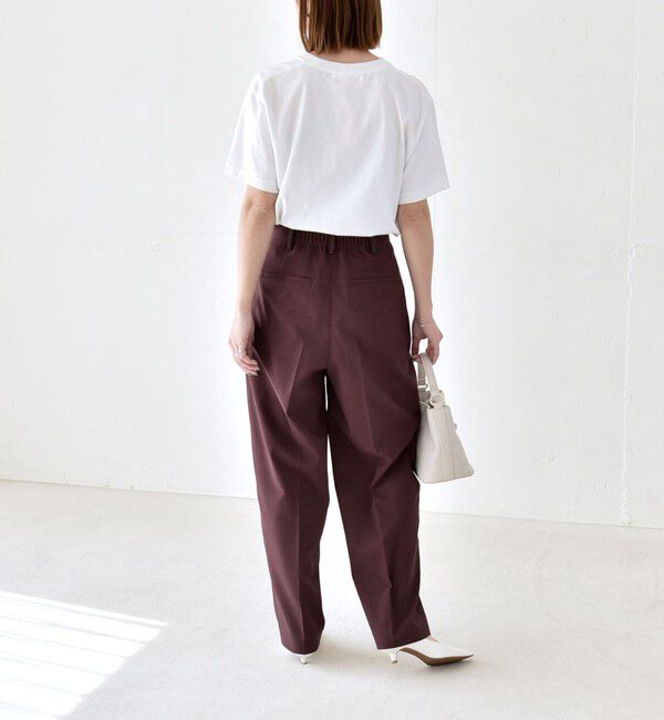 quaranciel「《予約》quaranciel:〈洗濯機可能〉CALCULO(R)使用 イージー テーパード パンツ」|その他|