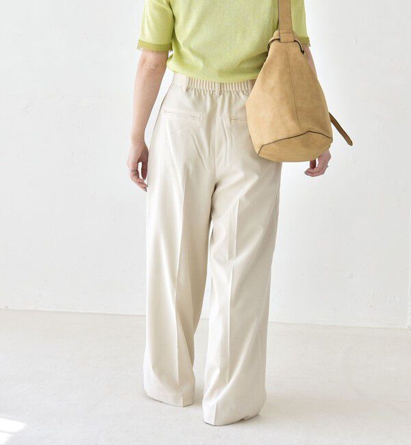 quaranciel「《予約》quaranciel:〈洗濯機可能〉CALCULO(R)使用 イージー タック ワイド パンツ」|その他|