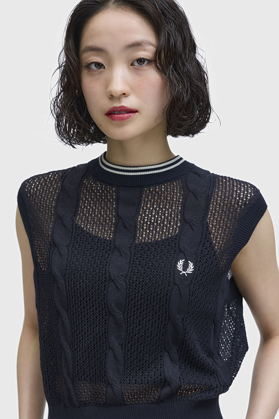 FRED PERRY 「Mesh Cable Knit Tank」|その他|
