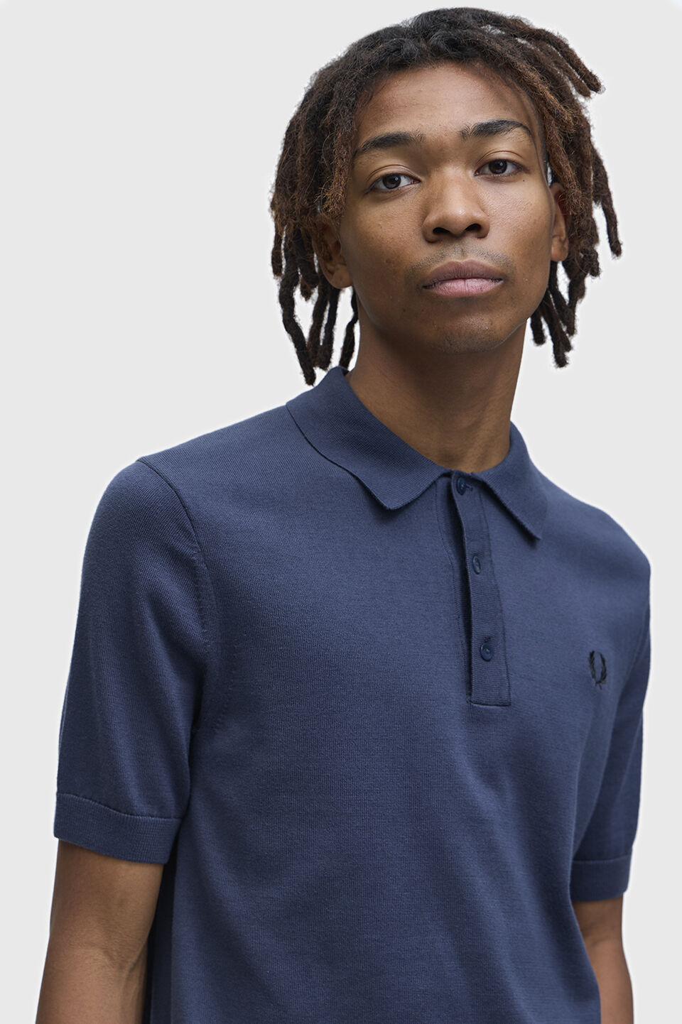FRED PERRY 「Cotton Knitted Polo Shirt」|ポロシャツ|DARK AIRFORCE