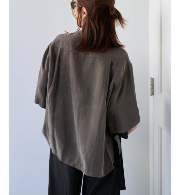 OUTDOOR PRODUCTS Usual Things「≪予約≫キュプラオープンカラーハーフスリーブポケットシャツ セットアップ対応」|シャツ・ブラウス|